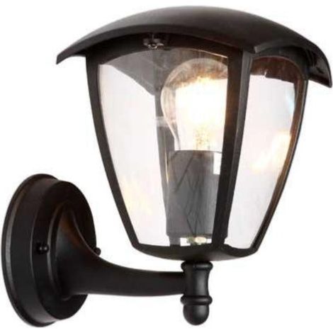 Lanterne Murale Extérieure Noire pour Ampoule E27 - SILAMP (1/3)