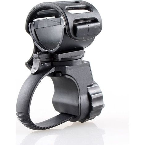 Bicycle Flashlight Mount, 360 Degree Rotation, Universal LED Bike Light Holder, YMYNY (1/4)