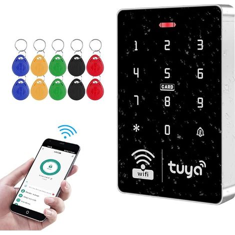 WiFi Access Control RFID IP68 Waterproof Touch Password Access Controller Keyboard Dual Frequency 125KHz 13.56MHz WG26 WG34 Mobile Phone APP System (1/5)