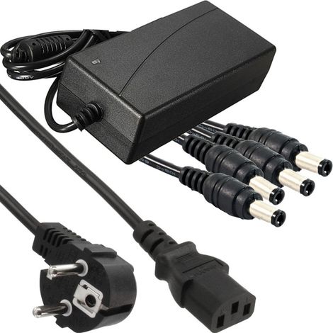 Alimentation Stabilisee Transformateur 12v 5a 4 Sorties Dvr Camera Strips
