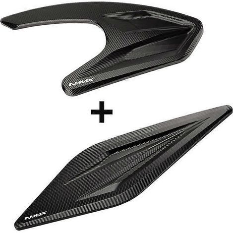 S'applique au couvercle de protection du filtre à air Yamaha NMAX155 NVX/AEROX, couvercle en alliage d'aluminium (noir, 1 jeu NMAX) (1/5)