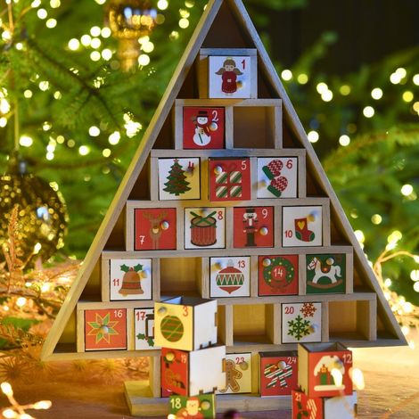 Calendrier de l'avent en bois à personnaliser (1/3)