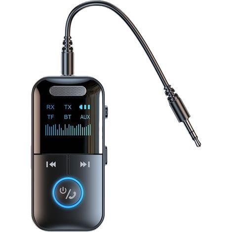 Émetteur-récepteur audio Bluetooth 5.4, adaptateur sans fil 4-en-1, transmetteur audio haute qualité pour TV, voiture et casque. (1/5)