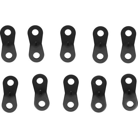 de 10 boucles de cordelette en alliage d aluminium à 2 trous