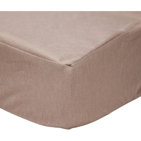 Alèse 2 en 1 bébé en jersey de coton taupe 46x85 (1/2)