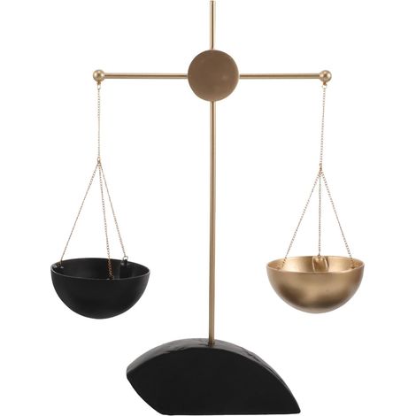 Vintage Metal Scale Sculpture Classic Ornament for Office