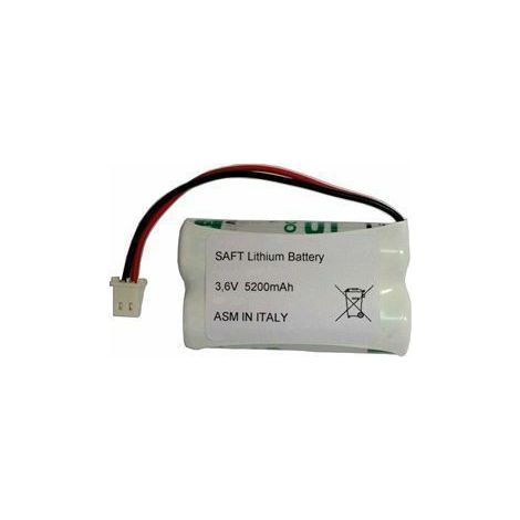 Saft Batteria litio 3,6V 5200mAh compatibile GT ALARM GT130015 - 2LS14500