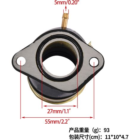 GOOFIT motorcycle parts intake manifold CF250 intake pipe with inflator modification parts (1/4)