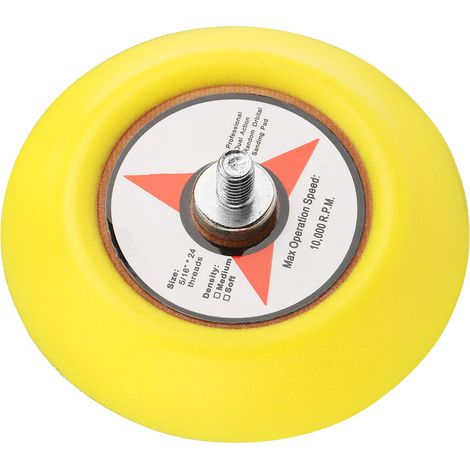 Ortviai Disque de ponçage pneumatique 73 mm filetage M6 en alliage d’aluminium et polyuréthane pour meuleuse à air (1/5)