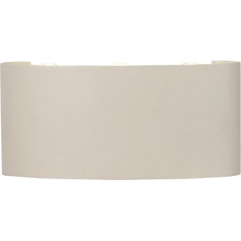 Inspired mantra - arcs - applique murale encastree led 6w 3000k 450lm ip54 blanc sable (1/4)