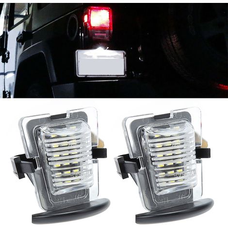 LED-Kennzeichenleuchten für Jeep Wrangler JK (2007–2018), kaltweißes 12-V-Licht, wasserdichte Rückleuchten, direkter Austauschsatz (1/5)