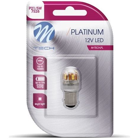 AMPOULE LED X 1 - BAY15D 15X2835SMD CANBUS 12-24V BLANC (L827W PLATINUM)