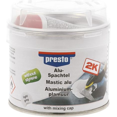 Mastic de reparación de aluminio + endurecedor 250 g - Aerosoles europeos