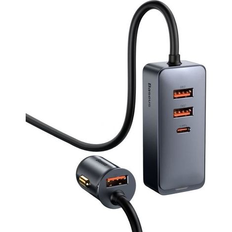 Caricatore per auto - Baseus - Accendisigari 120W - USB Type C - PD QC 3.0 - Universale (1/4)