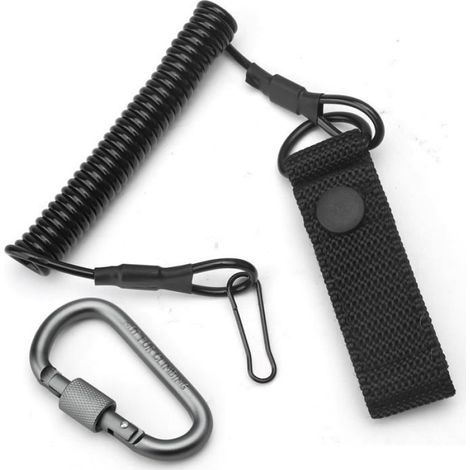 Cordon tactique mousqueton RSG, câble spiralé élastique pour police urgences escalade camping