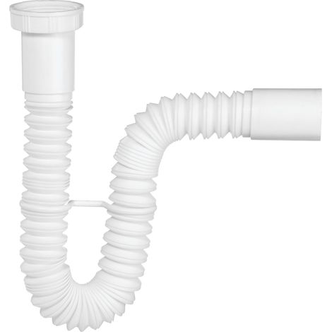 Siphon extensible pour évier D40, Wirquin 30723134, Blanc (1/2)