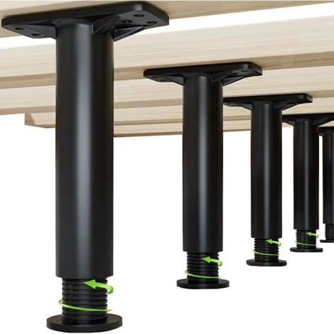 Pieds de cadre de lit réglables : supports centraux de remplacement pour canapés, lattes de meubles et pieds de planche (1/5)