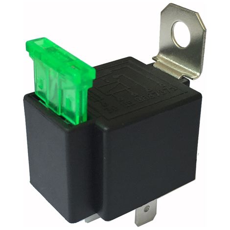 Relais fusible, 5 broches 12 V CC, avec fusible intégré, relais automobile, type convertisseur, 30 A, autres relais. (1/4)