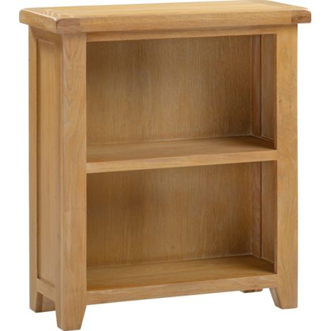 Windsor Low Bookcase - L32 x W80 x H91 cm - Natural Oak