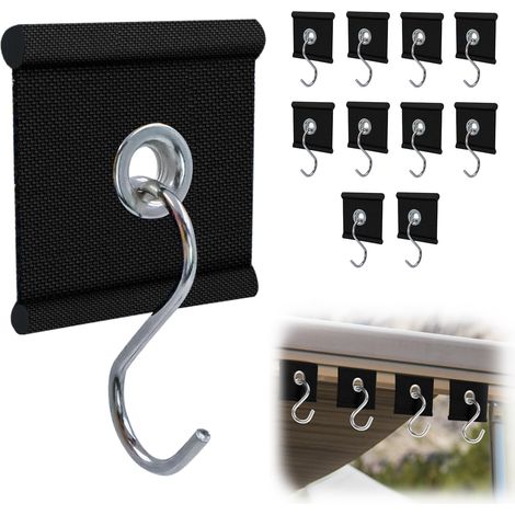 Crochets pour auvent de caravane (12 pièces) - Accessoires pour auvent de camping - Convient aux camping-cars, caravanes et tentes de camping (1/5)