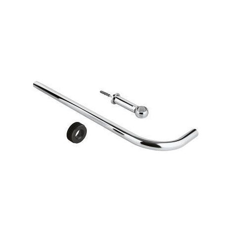 Tube de vidange 37107 600x200mm Diamètre 28x26mm en laiton chromé (1/2)