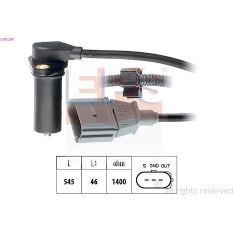 Capteur d'angle, vilebrequin EPS 1.953.295 SEAT 038 957 147 038 957 147 C