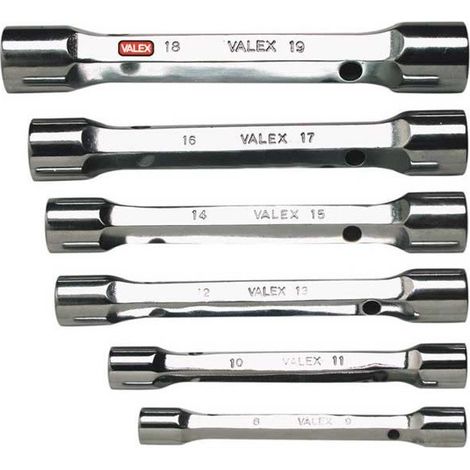 Chiavi a tubo doppie serie 6 pezzi 1461483 VALEX (1/2)