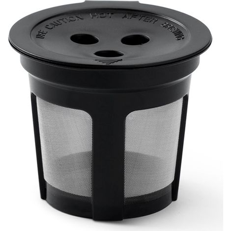 Wiederverwendbarer Kaffeefilter aus Kunststoff, Ersatz für leere 3-Loch-Kapseln von Doppelbrüh-Kaffeemaschinen. (1/5)