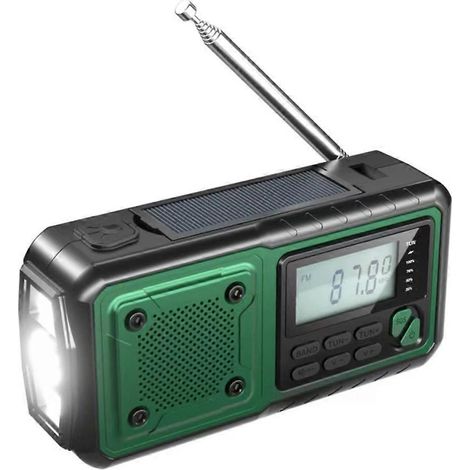 Emergency Radio Portable Radio avec Puissance Bank FM/AM/SW Radio pour Outdoors Emergency Crank Puissance Station (1/5)