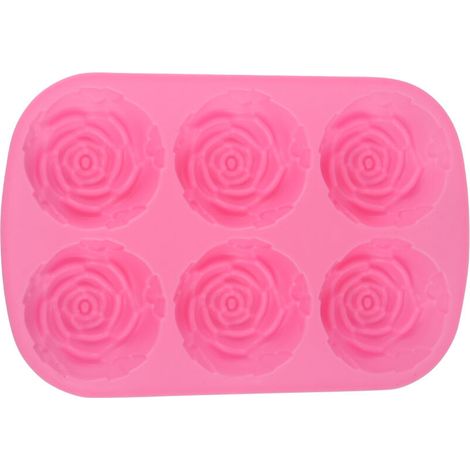 Moule à Chocolat en Silicone Rose, Moulage de Roses pour Garde-manger, Congélateur, Moules à Chocolat (1/5)