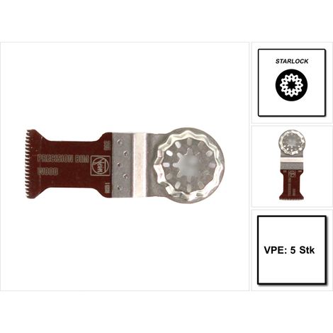 Fein 5x E-Cut Precision BIM-Sägeblatt Starlock 35 mm - 63502205230