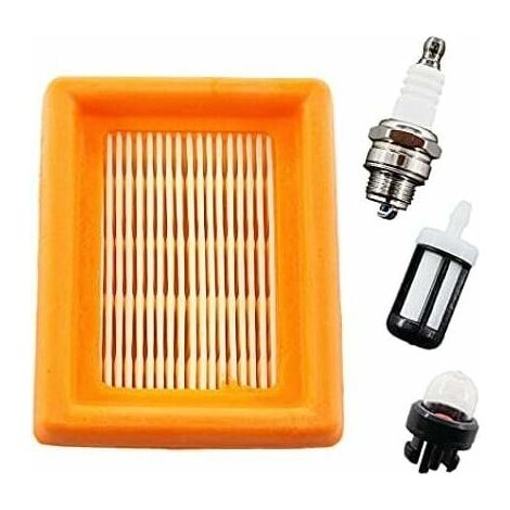 Kit de Filtre à Air et Bougie d'Allumage pour Débroussailleuses Stihl FS120, FS200, FS250, FS300, FS350, FS400, FS450, FS480, BT120, BT121, BT130.-DPZO (1/5)
