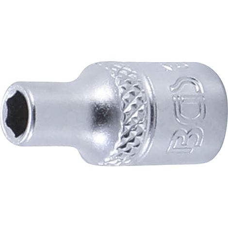 BGS  Vaso  hexagonal  accionamiento  cuadro  interior  6,3  mm  (1/4")  SW  4,5  mm  -  2475
