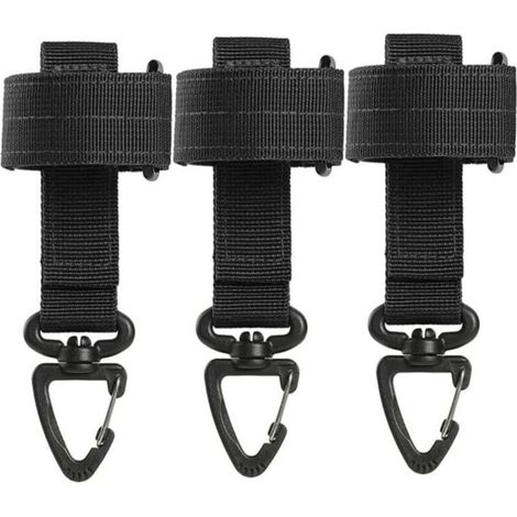 3 Pièces supports de gants,Crochet de Gant Réglable, Clips De Gants avec Mousqueton, Pour Gants de Travail (1/5)