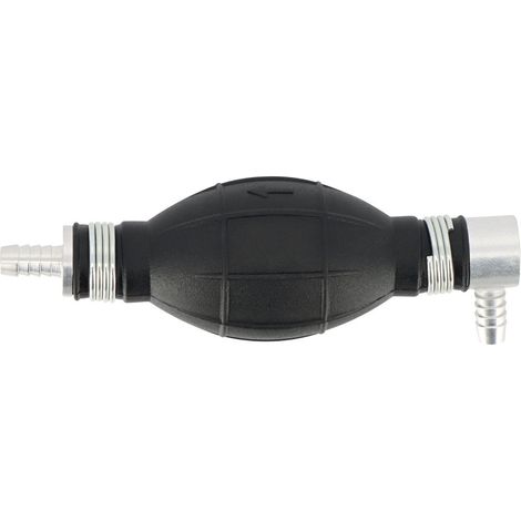 Poire d'amorçage carburant embouts 8mm, 1 droit 1 coude 90° (1/2)