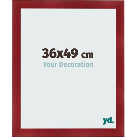 yd. - Cadre photo 36x49 - Vin Rouge Patine - MDF - Pisa (1/5)