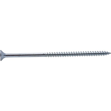 Vis à bois tête fraisée PZ zinguée Viswood filet total 6x140 mm (x4 vis)