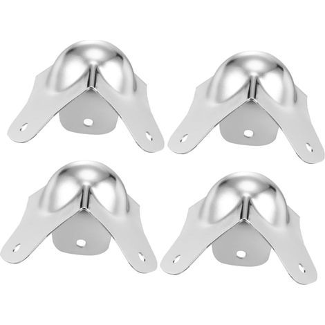 4 protège-coins pour meubles, argenté, sphérique, pour tables (1/5)