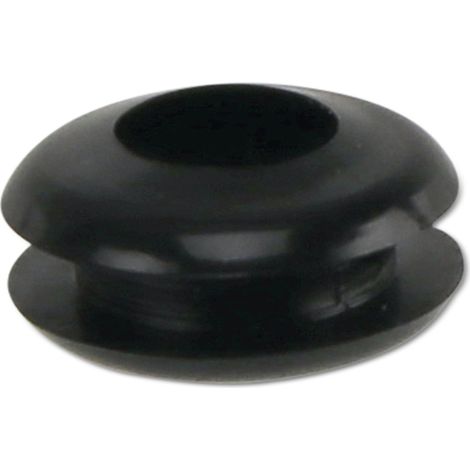 KSS Passe-câble PVC souple, noir, épaisseur de plaque 1,7, Ø trou 5, fermé, 1 pièce (1/2)