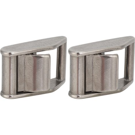 2 Stück Klemmschnallen aus robustem Edelstahl 316 für Zurrgurte, 27 mm breit (1/5)