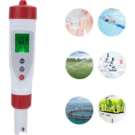 Tragbarer pH-/Temperaturmessgerät-Stift pH-2035H, wasserdicht, für Aquarium und Haushalt (1/5)