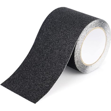 Ruban antidérapant, ruban antidérapant noir 5 cm x 5 m pour escaliers, marches, ruban antidérapant solide (1/5)