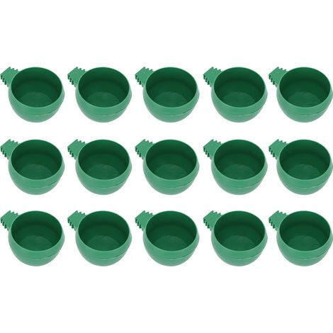 15 ciotole rotonde rinforzate per l'alimentazione dei piccioni, ciotole per uccelli e abbeveratoi
