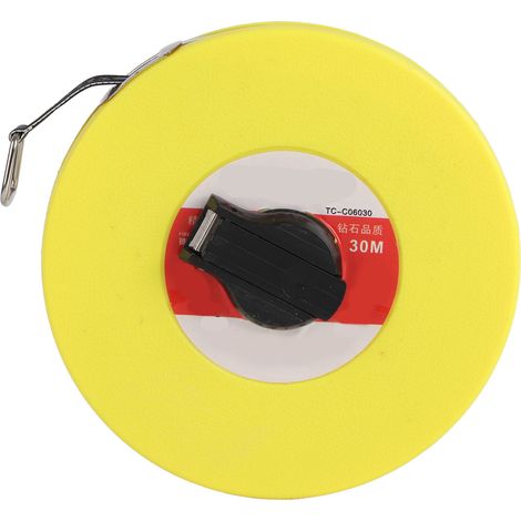 Mètre ruban en fibre de verre, règle flexible ronde industrielle de 30 mètres pour mesure longue distance (1/5)