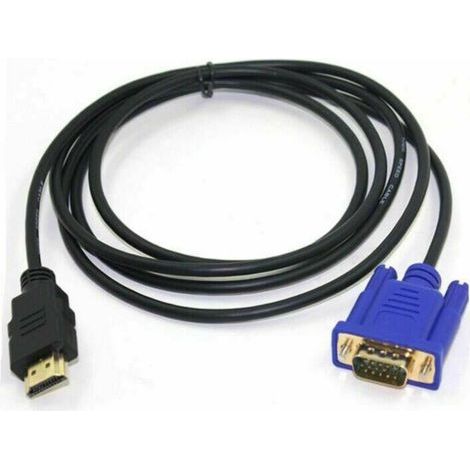 HDMI-zu-VGA-Kabel (1080p) – 1,8 m Adapter für Videoüberwachung – Kompatibel mit Set-Top-Boxen und Fernsehern – Alliandis (1/5)