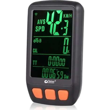 Compteur vélo numérique - YYV - Sans fil - Batterie rechargeable - Rétroéclairage
