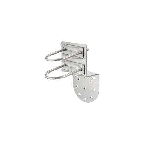 Support mural pour mât d'antenne 25-50mm – Acier nickelé antirouille – Fixation stable pour antennes TV et parabole – Kit de montage inclus (1/5)