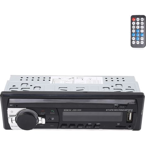 Autoradio avec commande vocale IA, écran LED, double connexion mains libres USB 2.0, récepteur stéréo pour voiture pour écouter de la musique (1/5)