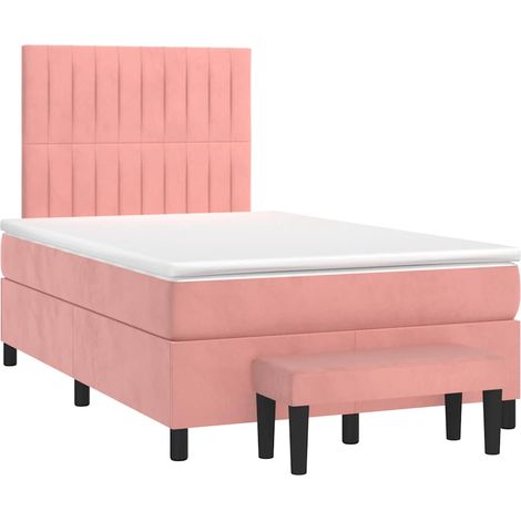 Maison Exclusive - Boxspringbett mit Matratze Rosa 120x190 cm Sam