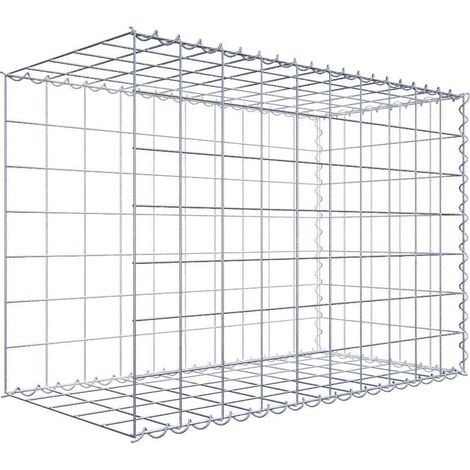 Gabiondeco - Gabion - Element de prolongation en longueur 100 cm x 70 cm x 50 cm (L x H x P). maille 10 x 10 cm. Spirale. Avert.: il manque une grille - Made in Germany (1/5)